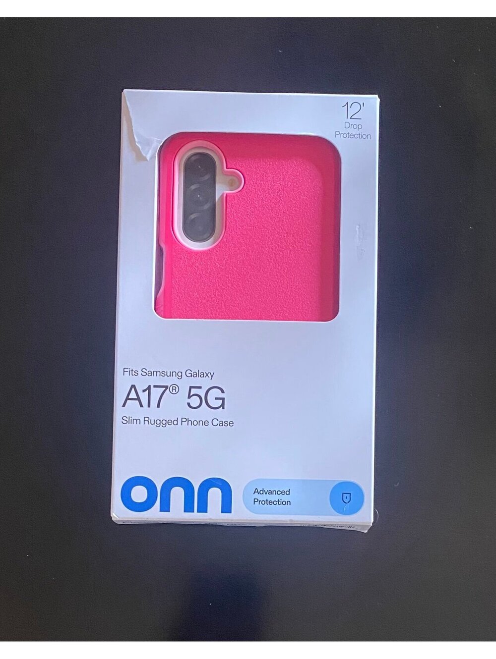 Onn Slim Rugged Case for Samsung Galaxy A17 5G Pink